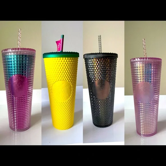 Starbucks | Other | Starbucks Studded Tumbler Lot | Poshmark Starbucks studded tumbler lot display picture 1